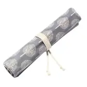 15inch 20 Slot Paint Brushes Case Roll Up Pen Holder Canvas Pouch Bag