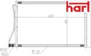 ENGINE CONDENSER AC 623 911 HART I