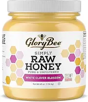 GloryBee Raw Montana White Clover Honey, 48 Ounce