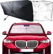 Car Windshield Sun Shade Umbrella Sun Visor Protector for Sedan SUV Van, Front Window Screen Sun Shade Umbrella Windsreen Cover to UV Blocks Protection Make Car Cooler