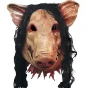 Halloween Scary Saw Pig Head Mask Cosplay Party Horrible Animal Masks Horror Adu