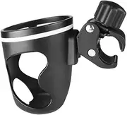PEPLAYTAL Bottle Holder for Stroller Walker and Scooter Durable Rotatable Cup Organizer Bracket for Pushchair Trolley and Bicycle Black