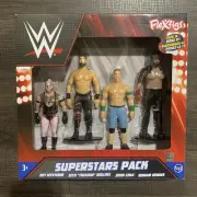 WWE FLEXFIGS Superstars Pack Figures Mysterio Rollins Cena Reigns BRAND NEW!