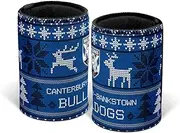 Canterbury Bulldogs NRL Rugby League Christmas Ugly Can Cooler