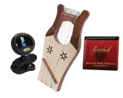 Mini Kinnor Harp Light w/ Gig Bag + String Set + Snark Tuner
