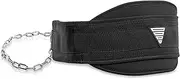GORNATION® Dip Belt up to 1000 kg Load Capacity | Attachment of Additional Weight with Chain or Rope for Fitness, Calisthenics & Bodybuilding | Dip Belt for Weights with Stainless Steel