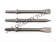 VCT 3Pc 7 inch Length Air Hammer Punch Chipping Chisel Long Bit Set Round Bar