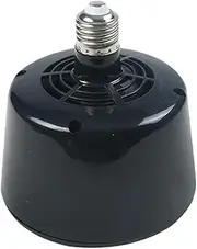 Suesacy 1 Piece Insulation Lamp Warm Air Lamp Reptile Insulation Lamp Smart Constant Temperature for Pets Brooding (Black)