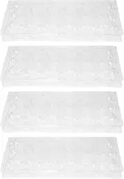 DOITOOL 18 Grids Quail Egg Cartons, 50 Pcs Small Eggs Cartons Egg Holders with Cover, Plastic Egg Tray for Refrigerator, Pigeon Eggs Storage