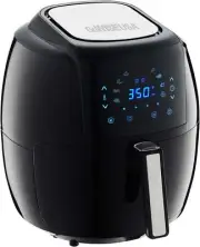 1700-Watt 5.8-Qt 8-In-1 Digital Air Fryer With Recipe Book, Black