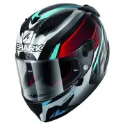 Race-R Pro Carbon Aspy Carbon Red Blue DRB Full Face Helmet