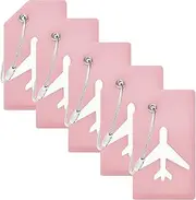 [BlueCosto] 5X Luggage Tags Suitcase Tag Travel Bag Labels w/Privacy Cover