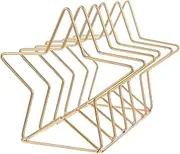 GANAZONO 1Pc Star Book Rack Desktop Bookshelf Organizer for Home Office Stylish Art Design Magazine Storage Shelf Elegant Decoration