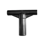 T Shaped Pipe Sleeve Trampoline Enclosure Pole End Caps Accessories T Tube Replacement Trampoline Pole Cover For Workout Yard Black 8.8cmx7.6cm