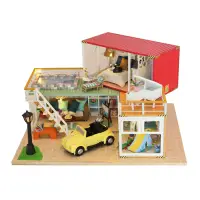 在飛比找蝦皮購物優惠-木製玩具 DIY 裝飾模型微型容器娃娃 13841 帶燈