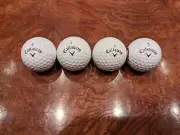 4 New Callaway SuperSoft (2) & Diablo (2) White Golf Balls