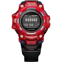 在飛比找PChome24h購物優惠-CASIO 卡西歐 G-SHOCK 多功能運動藍芽電子錶-紅