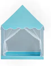 Kids Play Tent Children's Tent Indoor Princess Girl Castle Game House House Outdoor Toy House with a String of Star Lights ( Blue)