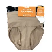 Warner's Size Medium All-Day Shaping Firm Control Briefs Underwear 2 Pair New