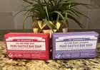 Dr. Bronner’s Pure-Castile Bar Soap Rose & Lavender 5 oz. 2-Pack Bundle