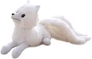 White Nine Tails Fox Plush Toy Stuffed Animal Nine-Tailed Fox Kyuubi Kitsune Doll Pillow Functionality