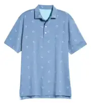 Johnnie-O Final Cocktail Prep-Formance Jersey Polo Shirt UPF 50 Medium NWT $98