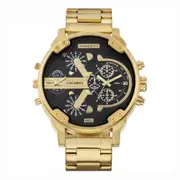 Large Dial Calendar Display Men Quartz Watch (Gold + Black)