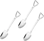 RORPOIR 3pcs Fruits Scraping Spoon Serrated Edges Stainless Steel Spoons Pear Mud Scoops
