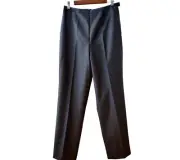J Crew Womens NWT 12 Silver Gray Wool Mohair Front Crease Straight Career Pants