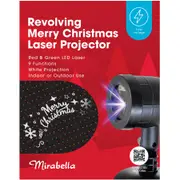 Mirabella Revolving Merry Christmas Laser Projector