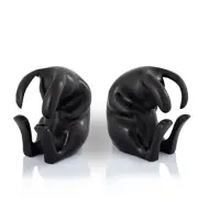 Stylish Brass Beautiful Rabbit Bookends Pair Nature & Whimsy Indoor Home Décor