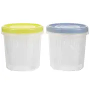 2pcs Pickle Jar With Strainer Insert Pickle Storage Container Pickle Holder Keeper Bucket for Pickles