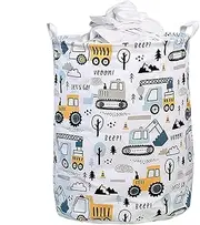 Baby Laundry Hamper, Kids Clothes Basket, Foldable Storage Bin with Adorable and Functional Design for Rooms, Nurseries, Bathrooms, or Childrens Bedrooms, 1 Piece