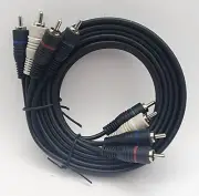 Component - Video and Audio Cable - 6 foot - 3 video + 2 audio - Black - Ribbon