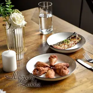 【Homely Zakka】北歐創意簡約黑邊Black系列陶瓷餐具_小圓飯碗x2件組(飯碗 湯碗 餐具 餐碗 盤子 器皿)