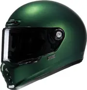HJC V10 Solid Helmet, green, Size L for Men