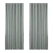 2X Blockout Curtains Blackout Window Curtain Eyelet 240x230cm Grey