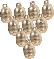 FUNOMOCYA Copper Pet Collar Bells 10pcs Dog Cat Collar Hanging Bells for Christmas Decor