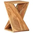 vidaXL Side Table 35x35x55 cm Solid Wood Acacia STP