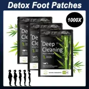Bamboo Detox Foot Patches Up to 500 PCS Warmwood Natural Vinegar Ginger Powder