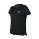 ADIDAS 女吸濕排汗短袖T恤-慢跑 路跑 運動 上衣 愛迪達 GL3788 黑白