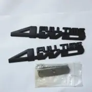 Black Matte 4WD FULL TIME Metal Grille Emblem + Decal Sticker Badge 3D Turbo SUV (for: MG)