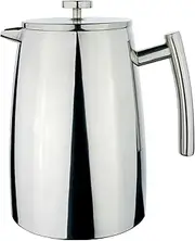 Café Stal HFD-16 Belmont 16 Cup Double Walled Cafetiere Coffee Maker, Mirror Finish, 2 Litre
