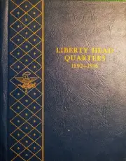 Whitman US Liberty Head (Barber) Quarter Album 1892 - 1916. NEW off the shelf.