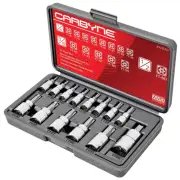 Tamper Proof Torx (aka Tamper Torx or Security Torx) Bit Socket Set - 14 Piec...