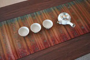 日本回流西陣織桌旗桌布茶席老茶布