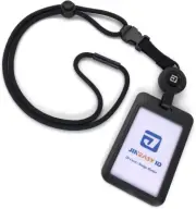 Breakaway Lanyard ID Badge Holder Heavy Duty Retractable Badge Reel with Hard Pl