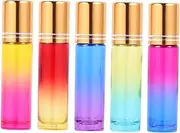 OSOLADY 10pcs Color Gradient Essential Oil Bottle Refillable Portable Ball Bottle for Perfume and Liquids Mini Subpackaging Random Color Random Color
