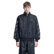 [OFF-WHITE] Top da tuta con zip in nylon Black