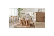 Ardor Isla Acrylic Knitted Room Sofa Soft Blanket/Throw Natural 127x152cm
